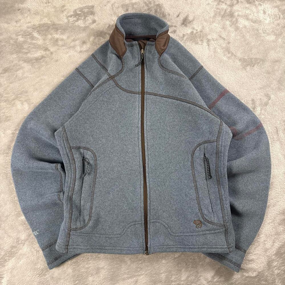 Mountain Hardwear Polartec Fleece Jacket Women’s Medium Blue Full Zip Hiking